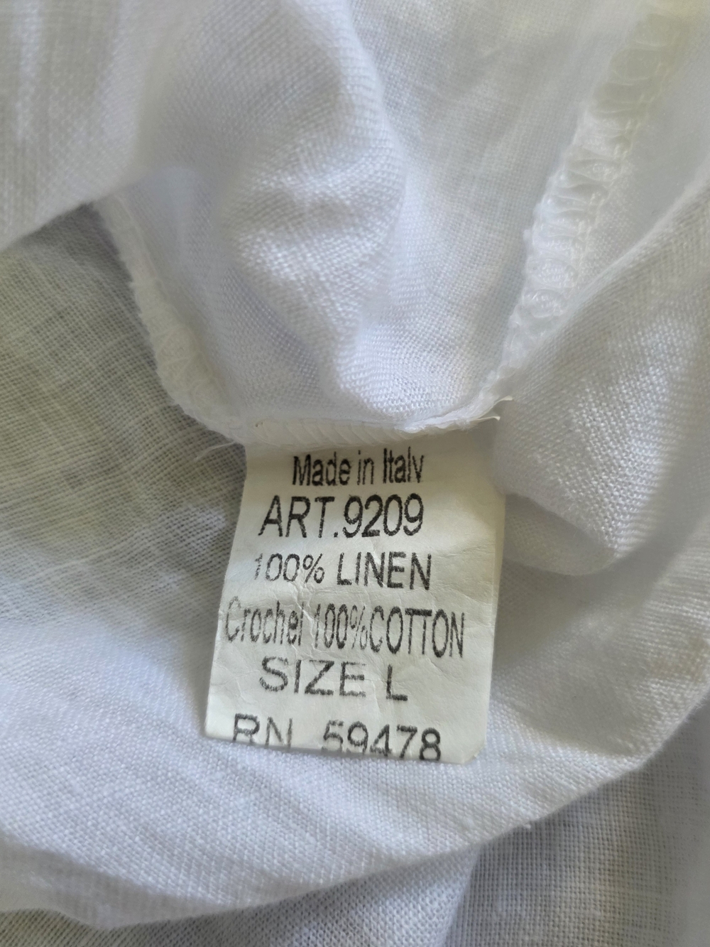 Valentina Linen V-Neck Lace-Trim Crochet Mini Dress Cover Up - Picture 10 of 10